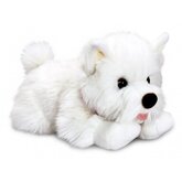 Knuffel witte Terrier hond 35 cm