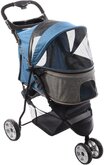 Flamingo Hondenbuggy Kiara - Blauw/Zwart - 54 x 80 x 101 cm