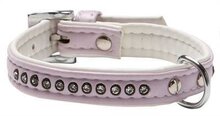 Adori halsband voor hond a.l. mt carlo lichtroze 22 mmx45 cm