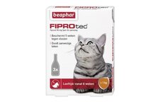 Beaphar Fiprotec - Vlooiendruppels - Katten vanaf 1 kg en 8 weken - 3 Pipetten
