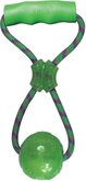 Kong Squeezz Ball Handle L - Hondenspeelgoed - Groen