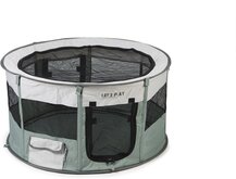 Beeztees - Puppyren - Opvouwbaar - Nylon - Groen/Creme - M - 92x92x48 cm
