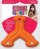 Kong Quest Whisbone Small - Kauwspeelgoed - 107 mm x 77 mm x 31 mm - Multi