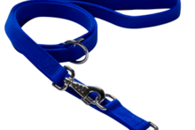 Adori Traininglijn Nylon Blauw - Hondenriem - 120-200X2.5 cm