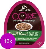 Wellness Core Small Breed Savoury Medleys 85 g - Hondenvoer - 12 x Lam&Hert