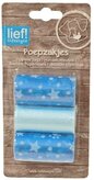 Lief poepzakjes 3 rollen a 20 stuks boys blauw