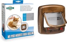 Petsafe kattendeur deluxe magnetisch 4-weg type 420 bruin 24,1 x 25,2 cm - 1 st