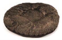 Beeztees hondenkussen barina rond pluche bruin 80 cm