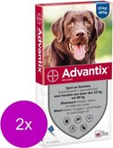 Advantix Spot On 400 4 ml - Anti vlooien en tekenmiddel - 2 x 4 pip 25-40 Kg