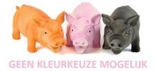 Doggy dolittles piglet latex zwijn assorti 14,5 cm