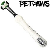 Petpaws - tandenborstel voor honden - 3-voudige kop - wit