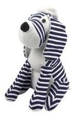 Deurstopper scheepshond deurstop blauw wit nautical maritiem