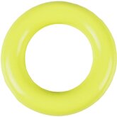 Flamingo Hondenspeelgoed Rubber Classic Ring - Geel - 9 x 9 x 2 cm