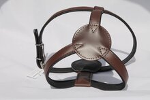 Dog's Companion Leren Harnas - 86-95 cm x 30 mm - 100 cm lang - Bruin