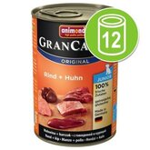 Voordeelpakket Animonda GranCarno 12 x 400 g - Rund & Hert met Appel