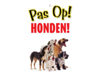 Pas op Honden Waakbord
