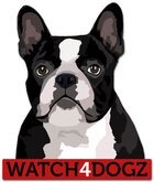 Franse Buldog sticker (set van 2 stickers)