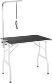 tectake- Trimtafel met lus zwart / wit - 402891