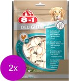 8in1 Delights Pro Dental - Hondensnacks - 2 x Kip 21x12 g 21 stuks Xsmall