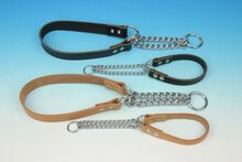 Nobby halsband slipketting, hals-vriendelijk bruin 10-25 x 1,2 cm - 1 st
