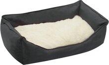 Flamingo Orso Bianco Hondenbed Zwart - 120x80x24cm Large