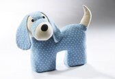 Deurstopper hond vorm lichtblauw
