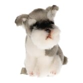 Knuffel hondje Schnauzer 13 cm