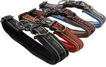 Hurtta halsband voor hond gevoerd zwart 25-35 cm