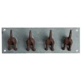 Kapstok hondenstaartjes - set van 3 stuks