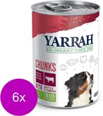 Yarrah Bio Blik Brokjes In Saus - Hondenvoer - 6 x