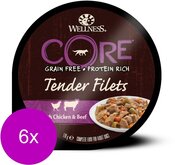 Wellness Core Tender Filets 170 g - Hondenvoer - 6 x Rund&Wortel&Bonen