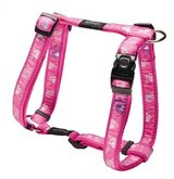Rogz for dogs beach bum tuig voor hond pink paw _20 mmx44-74 cm