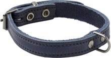 Adori Halsband Italy Met Print Old Silver Blauw - Hondenhalsband - 18mmx45 cm