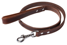 Adori Looplijn Vetleer L - Hondenriem - Bruin&Cognac