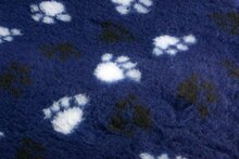 Vetbed blauw met poot afdruk 75x50 cm