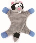 Happy pet freaky flatliner pluche wasbeer grijs / blauw