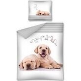 Dekbedovertrek Honden 140x200/70x80 cm