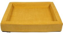 MaxxNobel - Hondenmand - Ribcord - L - 80 x 70 cm - Mosterd