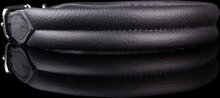 Dog's Companion Leren Halsband - soft leer - 37-42 cm x 25 mm - Zwart