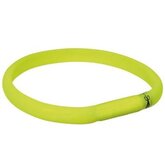 Trixie Lichthalsband USB Groen - L-XL: 70cm/18mm