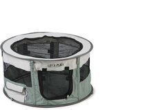 Beeztees - Puppyren - Opvouwbaar - Nylon - Groen/creme - S - 70x70x38 cm