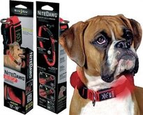 Nite ize halsband voor hond verlicht verstelbaar rood small 25-33 cm