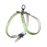Ploeg Harnas Artleder 11mm Monte Carlo Lichtblauw - Hondenharnas - 25-32 cm
