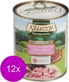 Stuzzy Blik Dog Monoprotein Adult 800 g - Hondenvoer - 12 x Varken