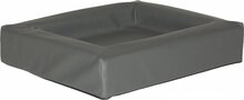 Comfort-Kussen hondenmand leatherlook 90 x 120 x 15 cm - Antraciet
