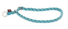 Halsband voor semi choker voor hond reflecterend blauw 13 mm-65 cm