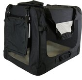 Auto Bench reisBench nylon Bench - honden Bench S.  Zwart 50x35x35cm | stoffen bench | vouwbench | softbench - Honden 0-5kilo