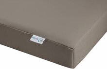 MediDog orthopedisch hondenkussen lederlook - Beige 140x100x10
