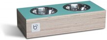 Binqdesign hap&slurp voerbak drinkbak multi groen 24 cm