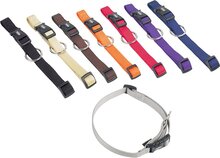 Nobby Halsband Classic - Hond - 20 tot 35 cm lang - 1 cm breed - Rood